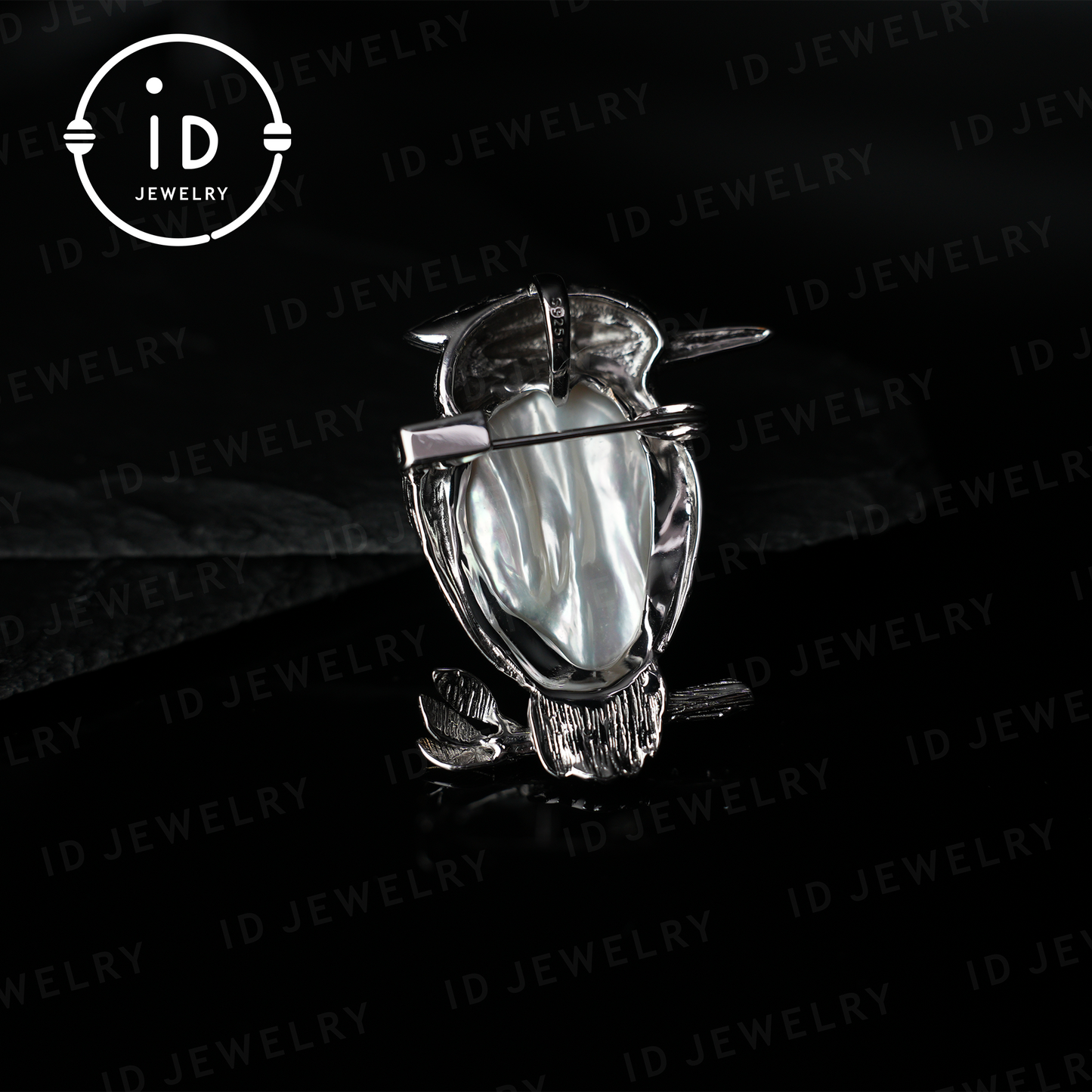 Bird Brooch Pendant | Baroque Freshwater Pearl Jewelry | Handmade Animal Brooch | Gold Plated Silver Accessory