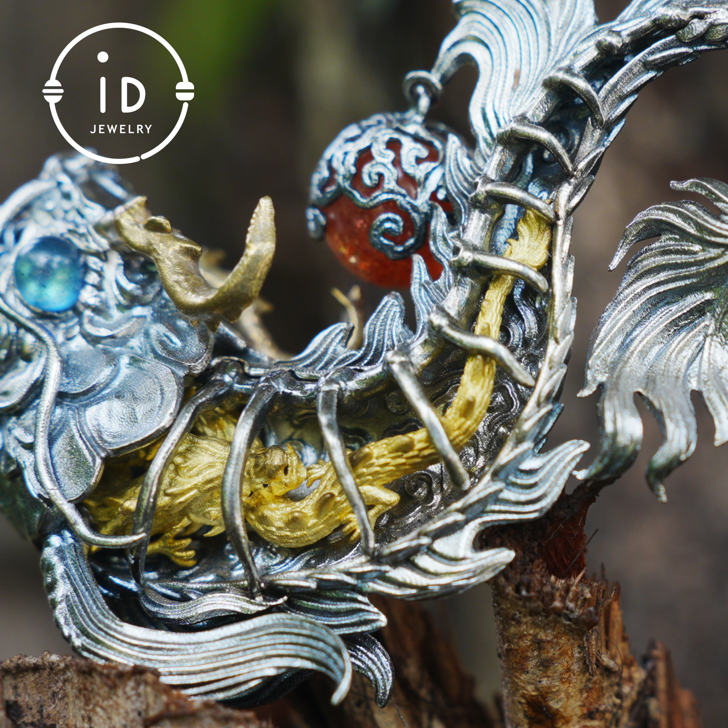 925 silver pendant with labradorite and sunstone,handcrafted talisman necklace,gift for men Christmas birthday