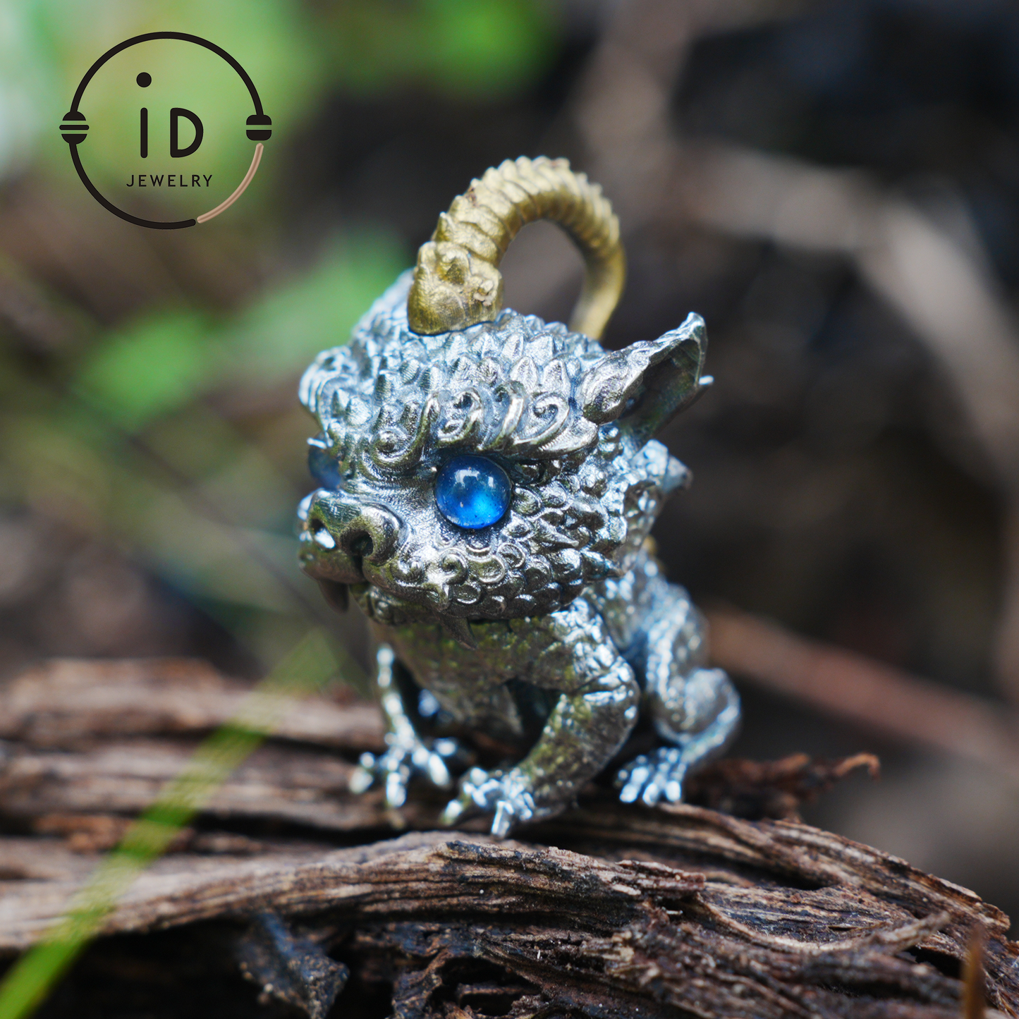 925 silver pendant with labradorite, handcrafted gothic vintage necklace, gift for men Christmas birthday