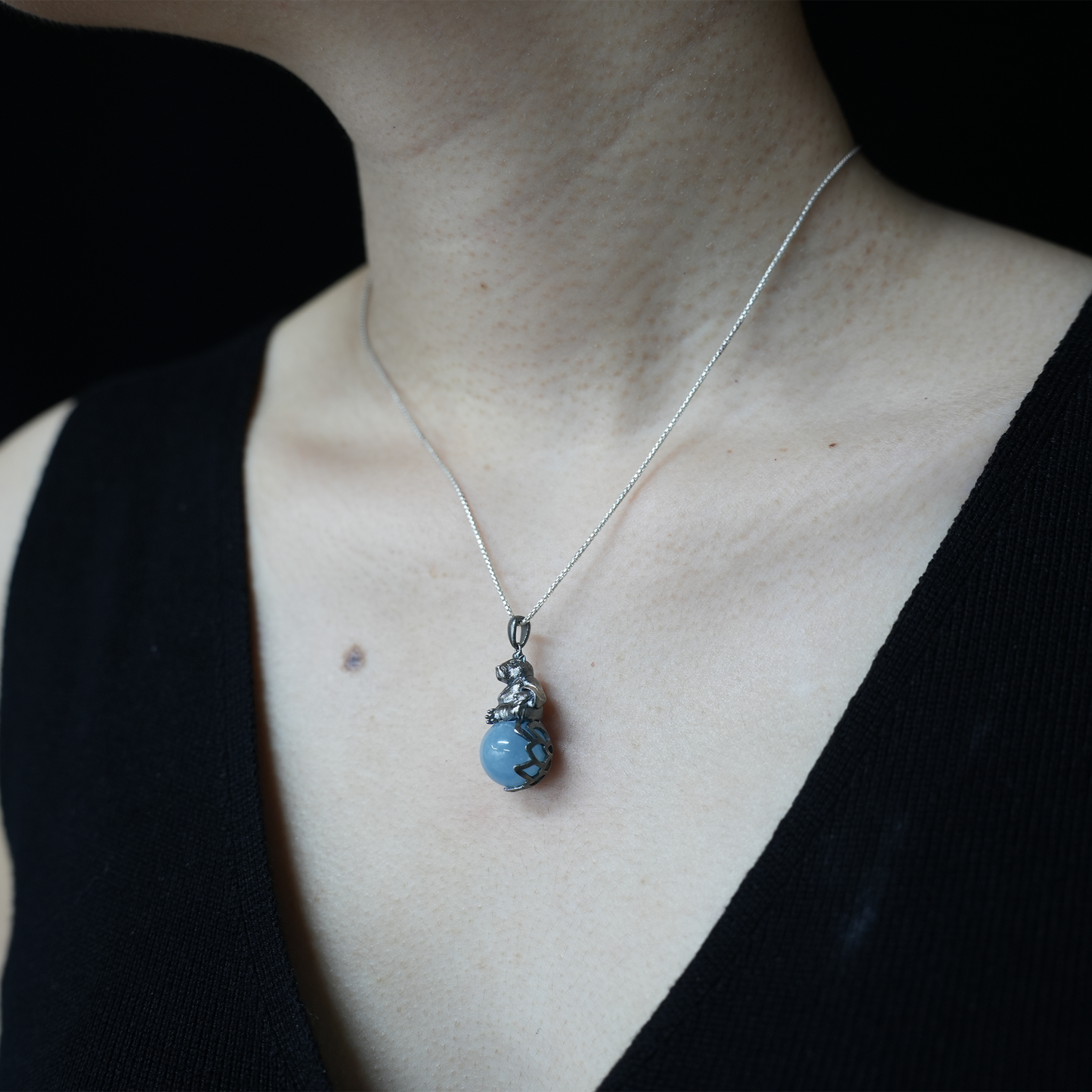 Capybara Pendant Necklace · Zen Animal Totem · Symbol for Inner Peace · Gift for Meditation Lovers