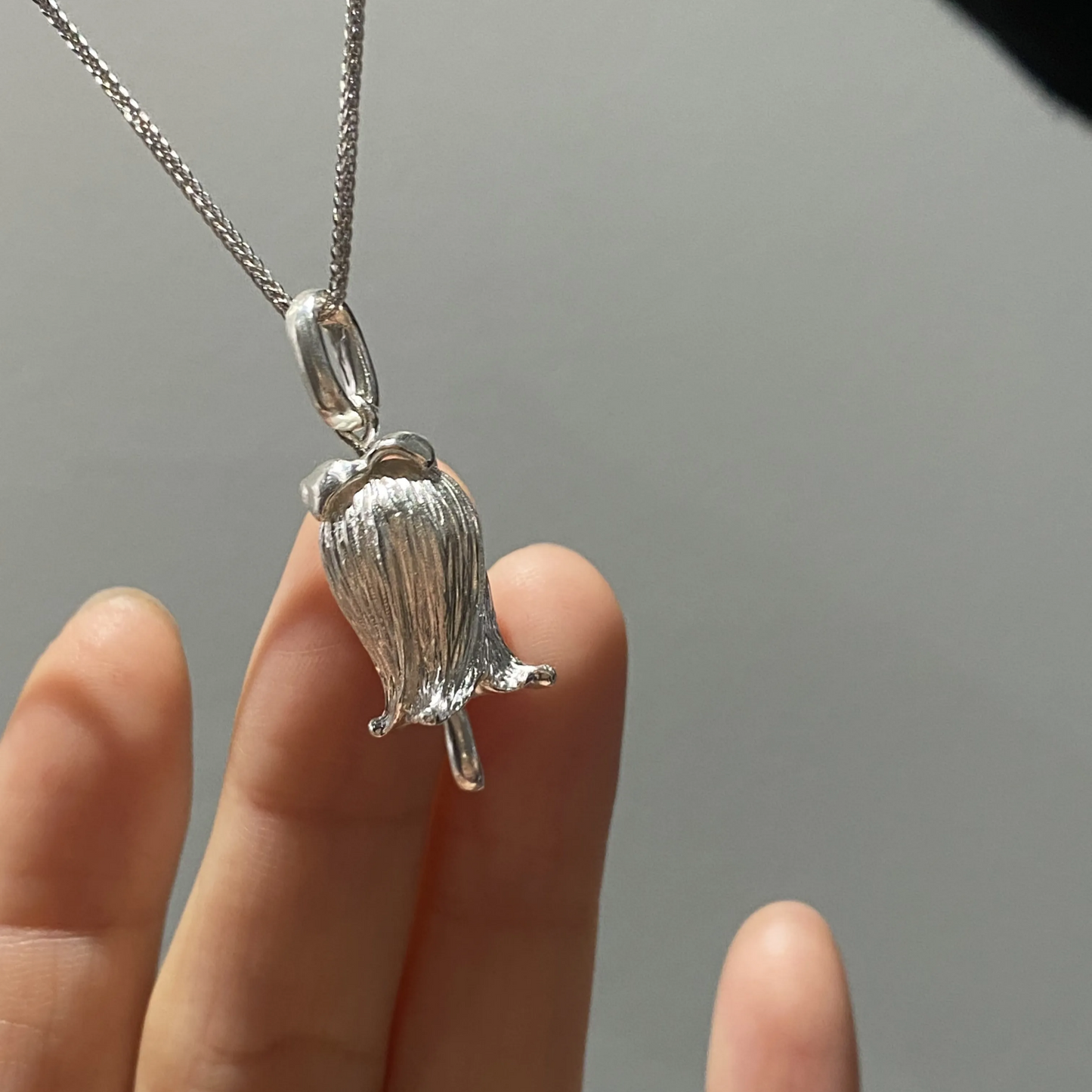 925 Silver Lily of the Valley Jewelry | Earrings & Necklace Set | Handmade Botanical Gift for Women | Symbol of Happiness & Blessing