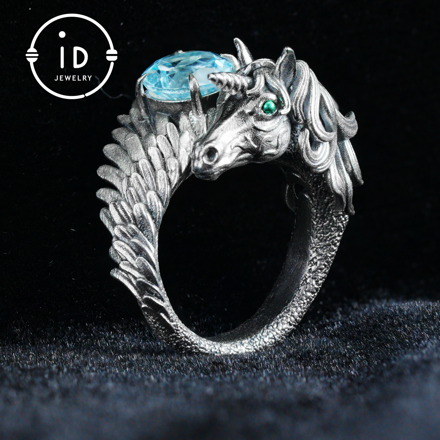 Hand-Carved Mystical Creature Ring | Magical Guardian of Inner Light | Dream Totem Fantasy Jewelry | Symbol of Imagination and Spirit