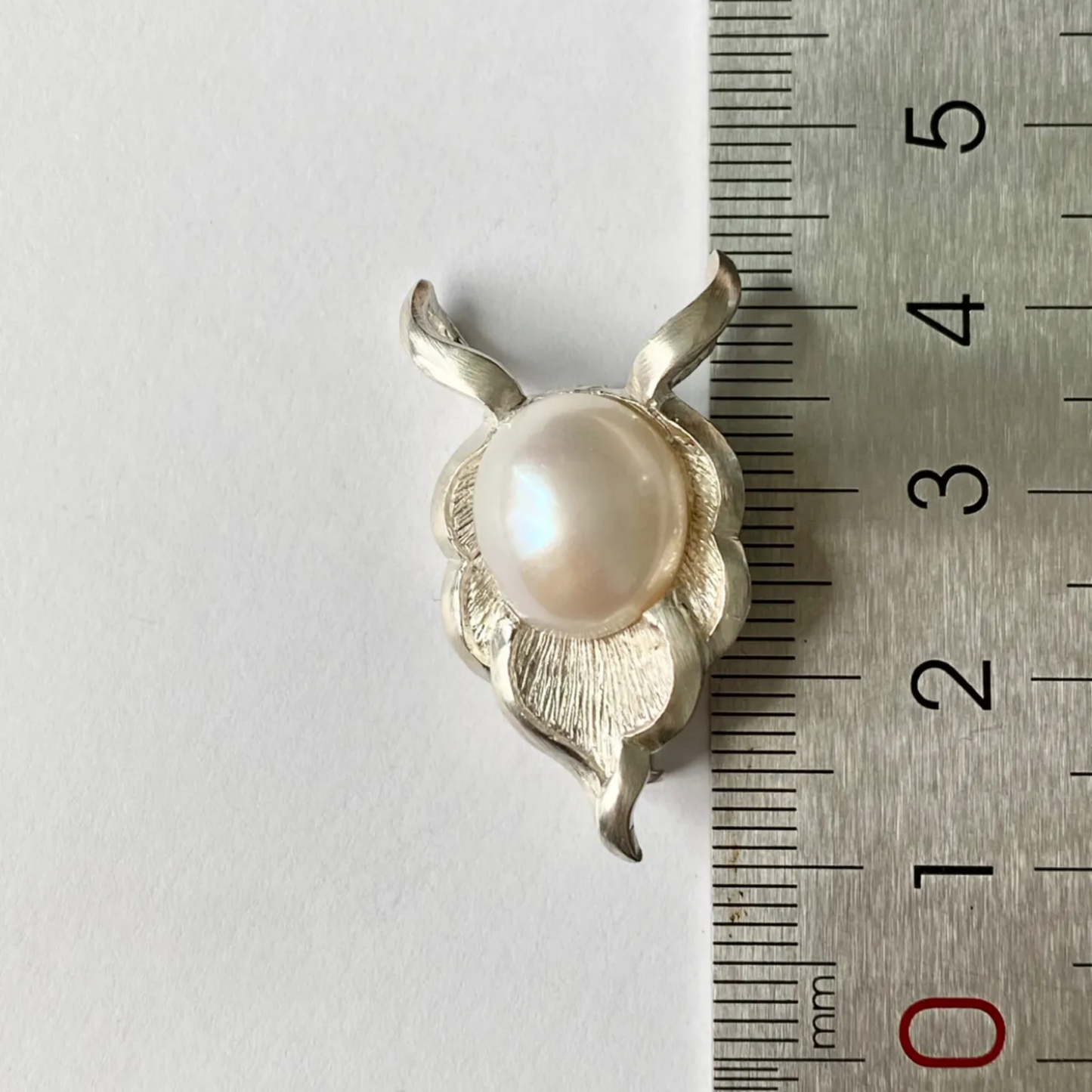 Capricorn Brooch Pendant | 925 Silver & Freshwater Pearl | Handmade Zodiac Jewelry Gift for Strength & Wisdom