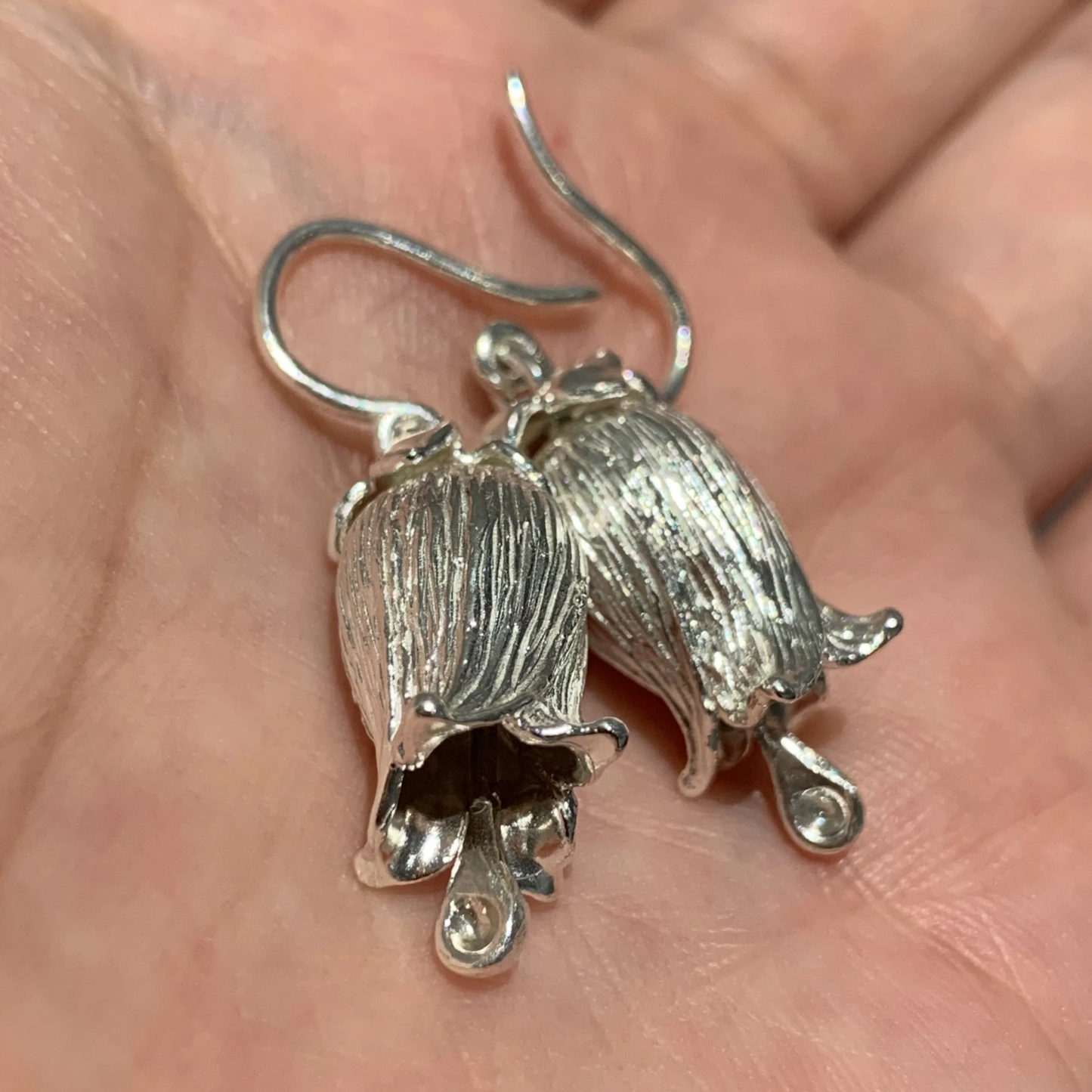 925 Silver Lily of the Valley Jewelry | Earrings & Necklace Set | Handmade Botanical Gift for Women | Symbol of Happiness & Blessing