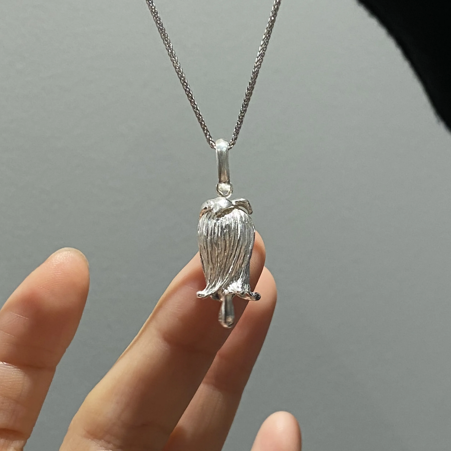 925 Silver Lily of the Valley Jewelry | Earrings & Necklace Set | Handmade Botanical Gift for Women | Symbol of Happiness & Blessing