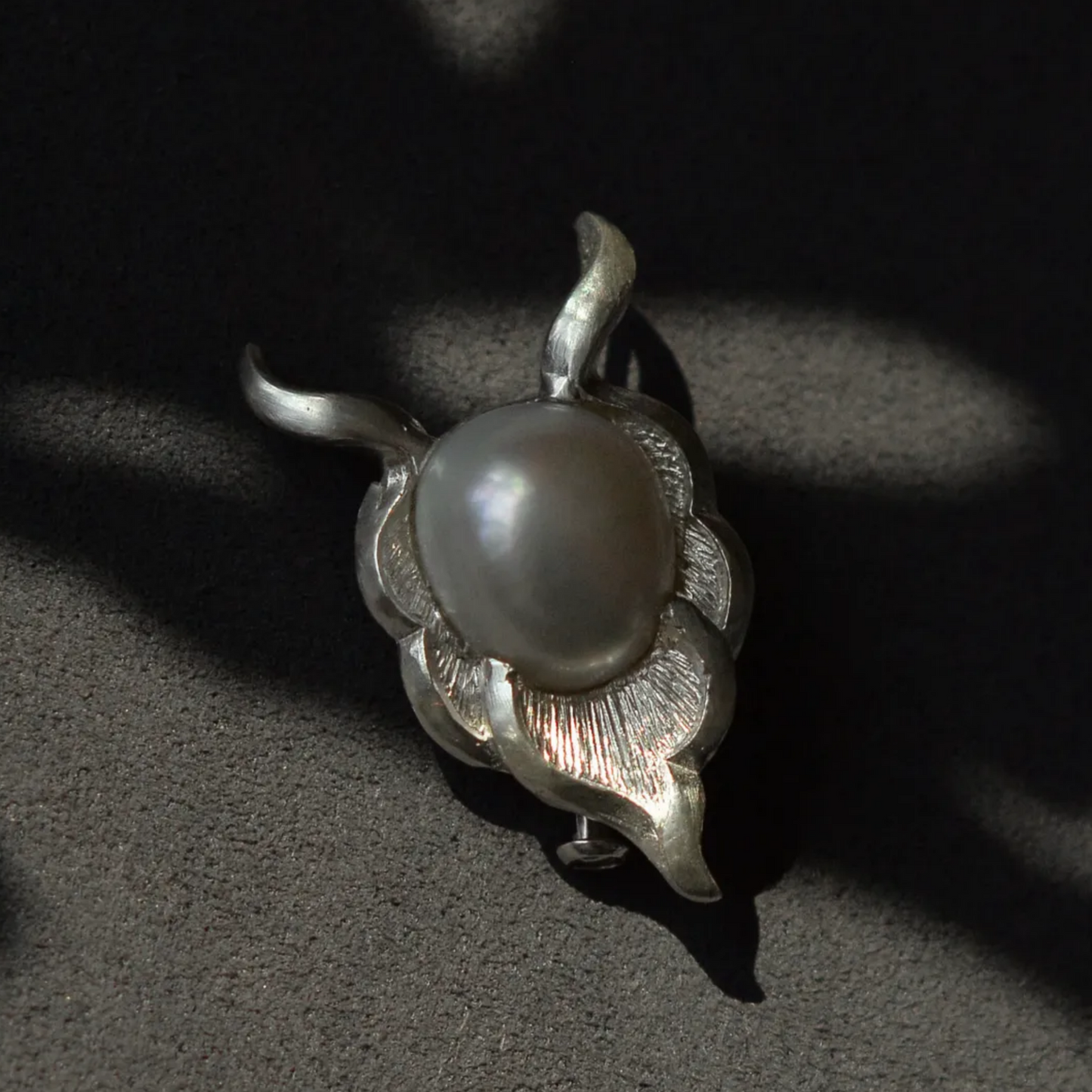 Capricorn Brooch Pendant | 925 Silver & Freshwater Pearl | Handmade Zodiac Jewelry Gift for Strength & Wisdom