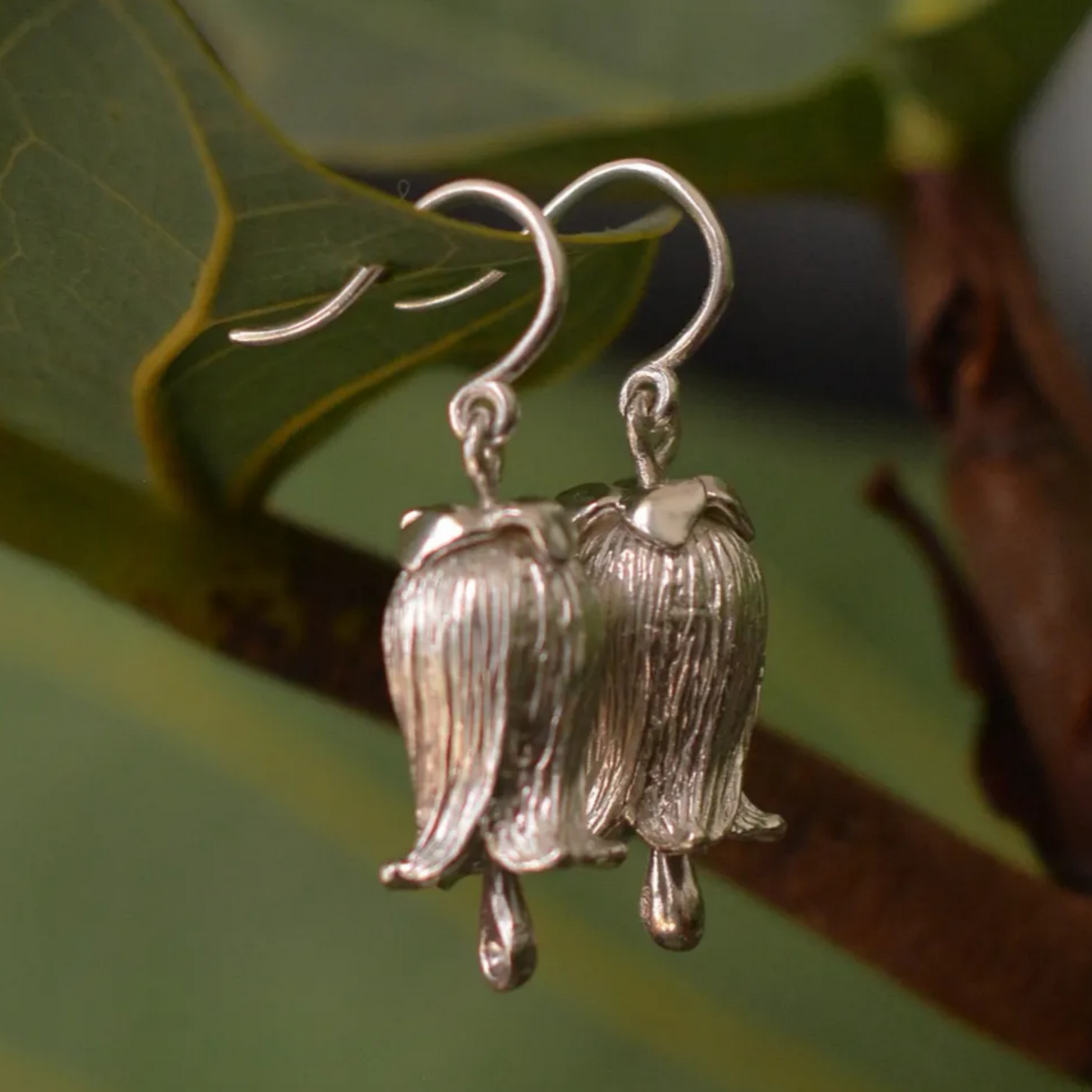 925 Silver Lily of the Valley Jewelry | Earrings & Necklace Set | Handmade Botanical Gift for Women | Symbol of Happiness & Blessing