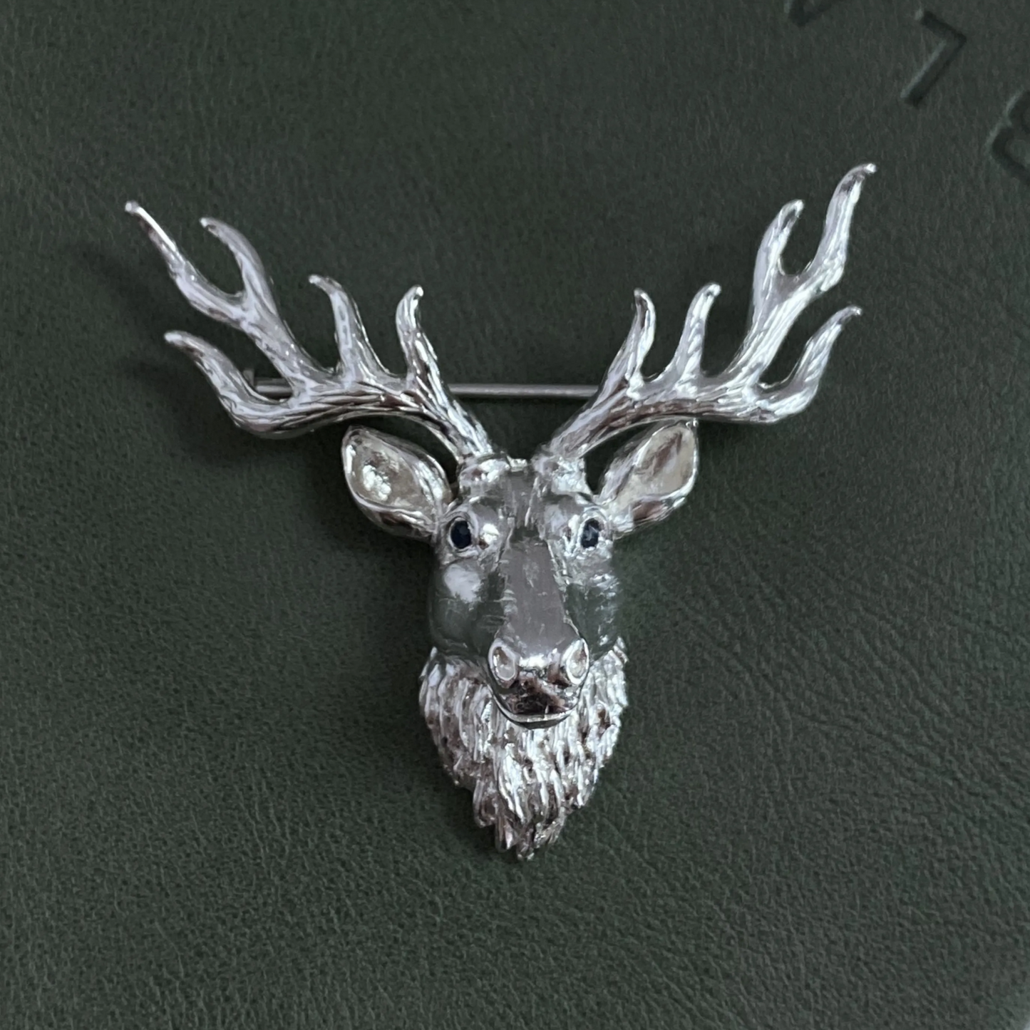 Deer Head Brooch Pendant | 925 Silver Forest Totem | Handmade Nature Jewelry Gift for Men & Nature Lovers
