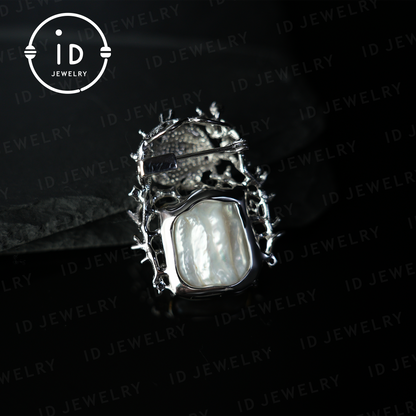 Baroque Pearl Goldfish Brooch Pendant | Handmade Artistic Jewelry | Ocean Theme Jewelry| Vintage Design | Brooch & Pendant Combo