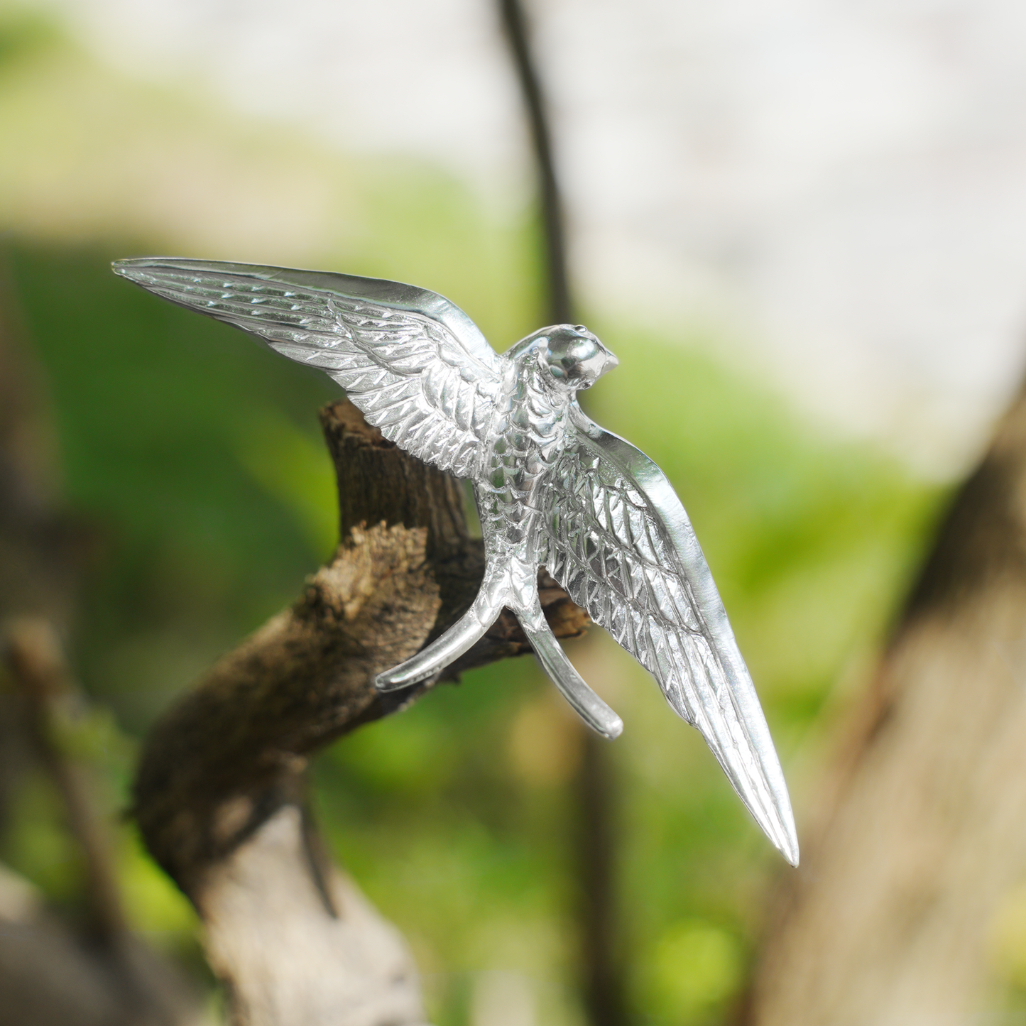 925 Silver Swallow Pendant Brooch | Flying Bird Jewelry | Gift for Women & Lovers