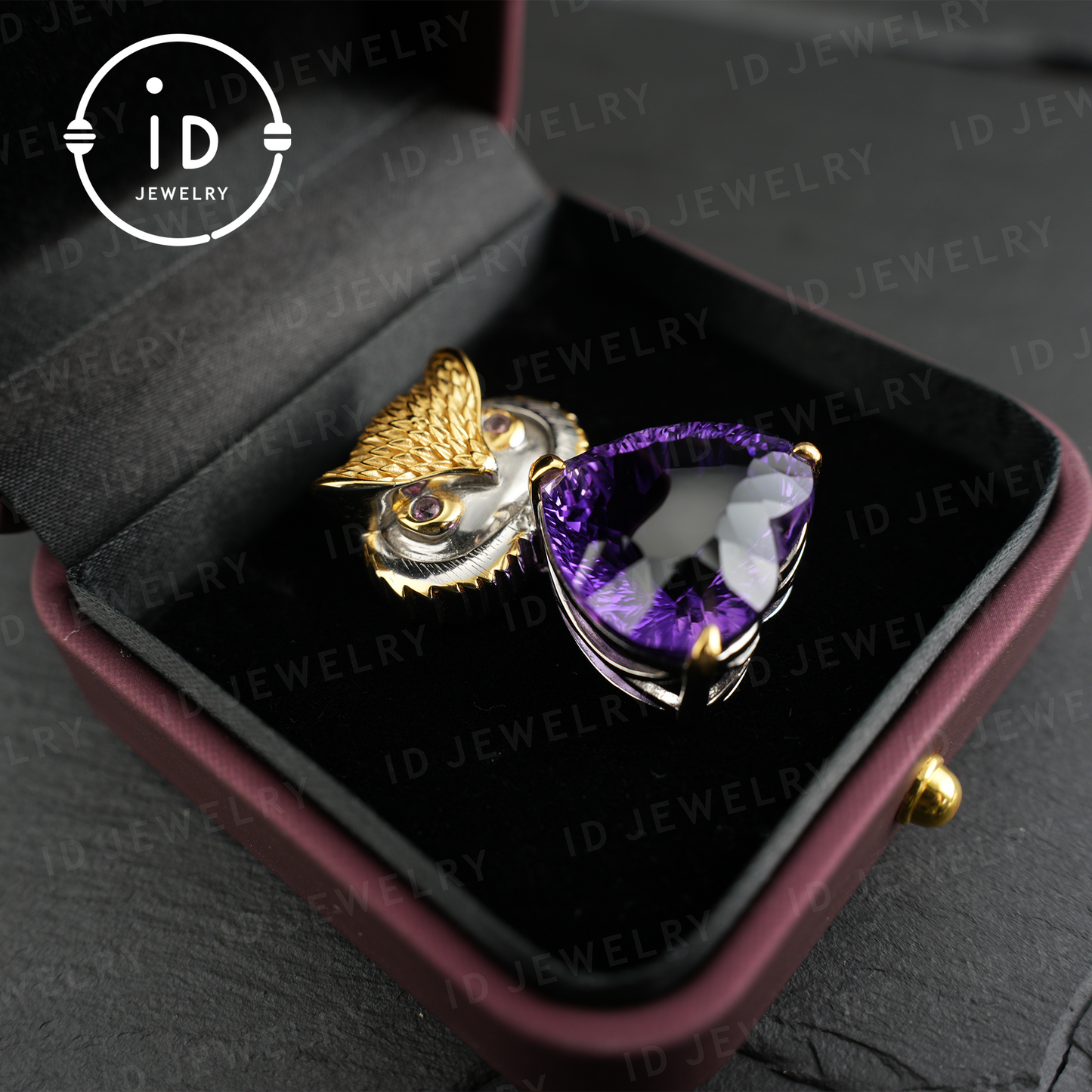 Owl Pendant Necklace| Amethyst Jewelry| Vintage Animal Pendant| Sterling Silver Necklace| Handmade Jewelry| Gift for Women| Mystic Jewelry