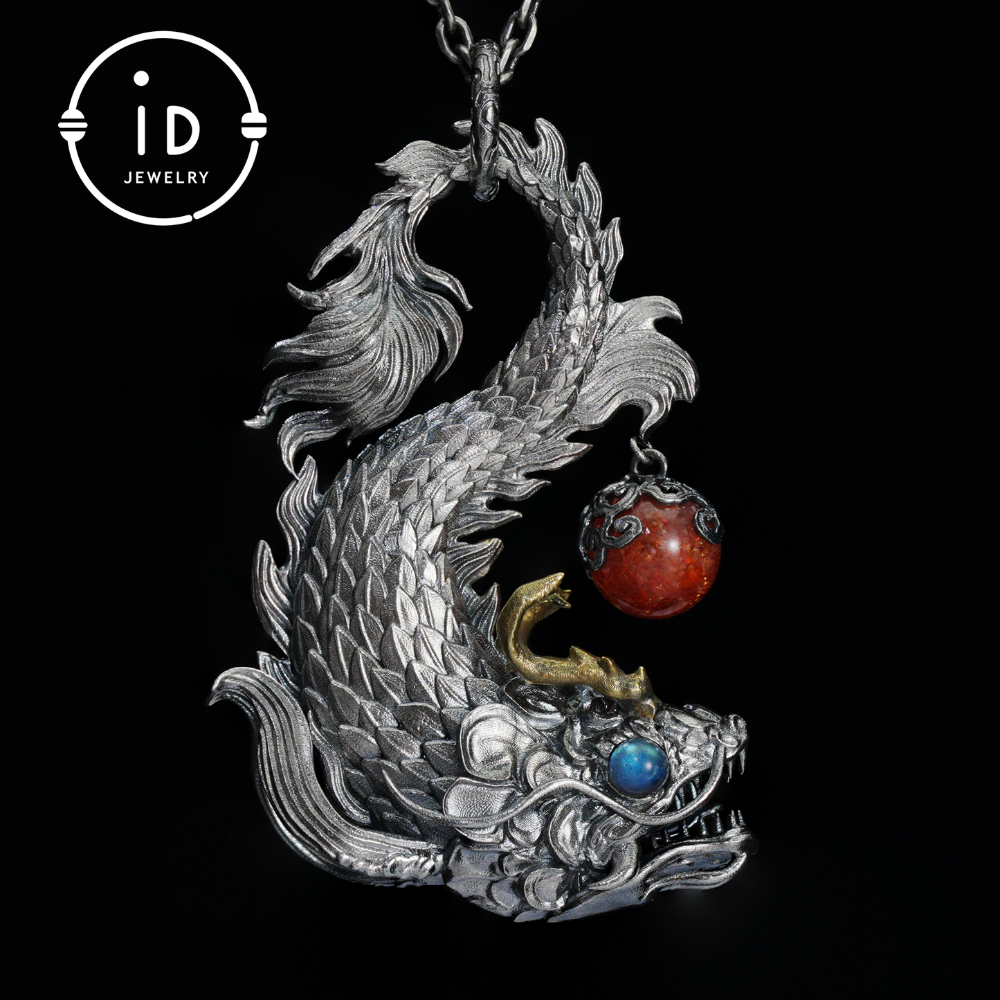 925 silver pendant with labradorite and sunstone,handcrafted talisman necklace,gift for men Christmas birthday