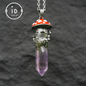 Fairy Tale Mushroom House Necklace Inspired by Childhood Dreams | Handmade Crystal Fairy Pendant Full of Memories & Imagination