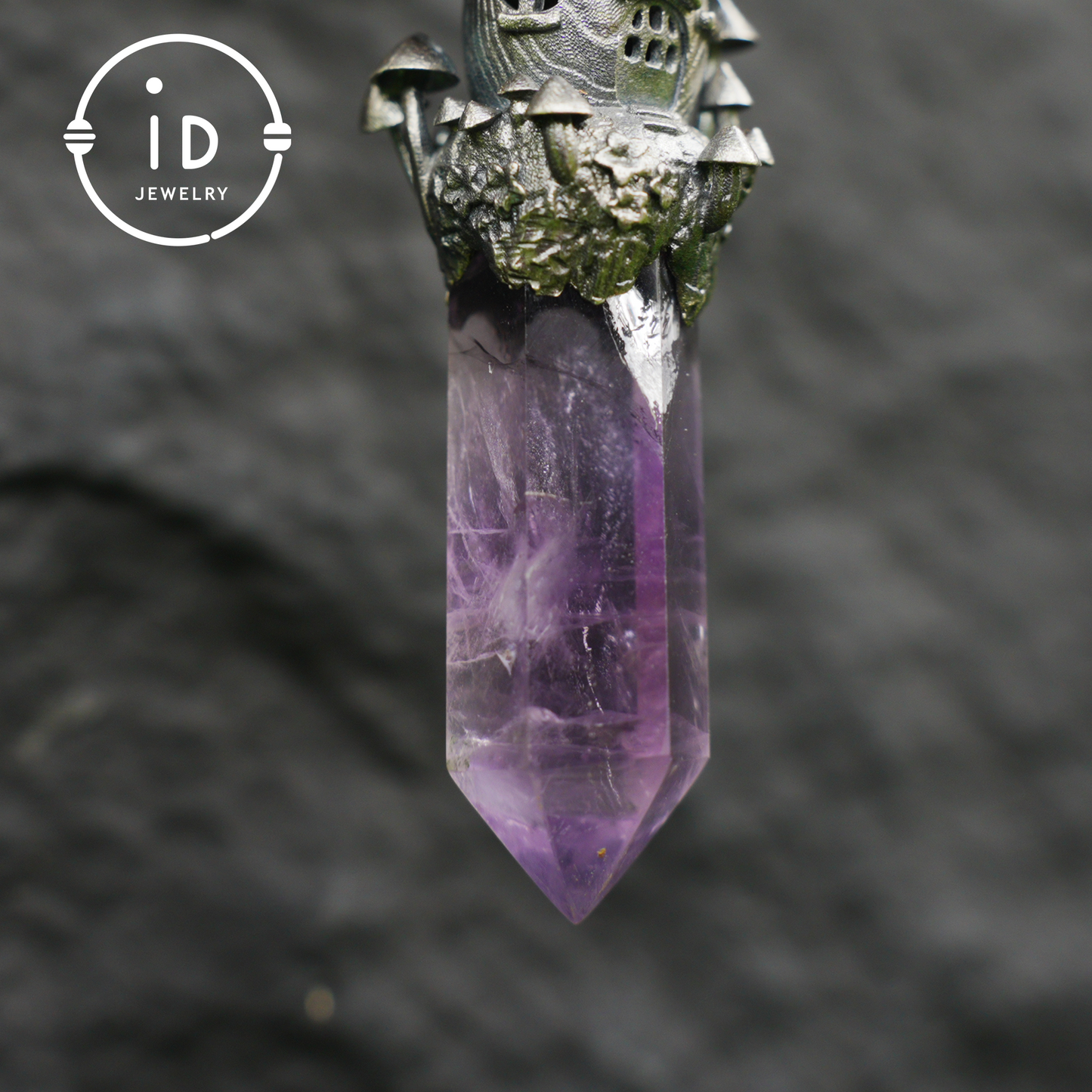 Fairy Tale Mushroom House Necklace Inspired by Childhood Dreams | Handmade Crystal Fairy Pendant Full of Memories & Imagination