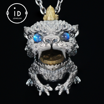 925 silver pendant with labradorite, handcrafted gothic vintage necklace, gift for men Christmas birthday