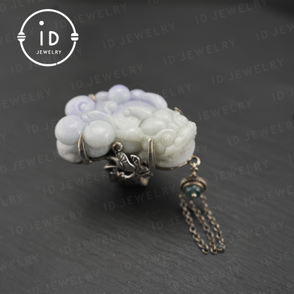 Handmade Jadeite Ring| Mystical Protection Jewelry| Artistic Gemstone Ring| Brave troops-Inspired| Symbol of Fortune