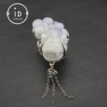 Handmade Jadeite Ring| Mystical Protection Jewelry| Artistic Gemstone Ring| Brave troops-Inspired| Symbol of Fortune