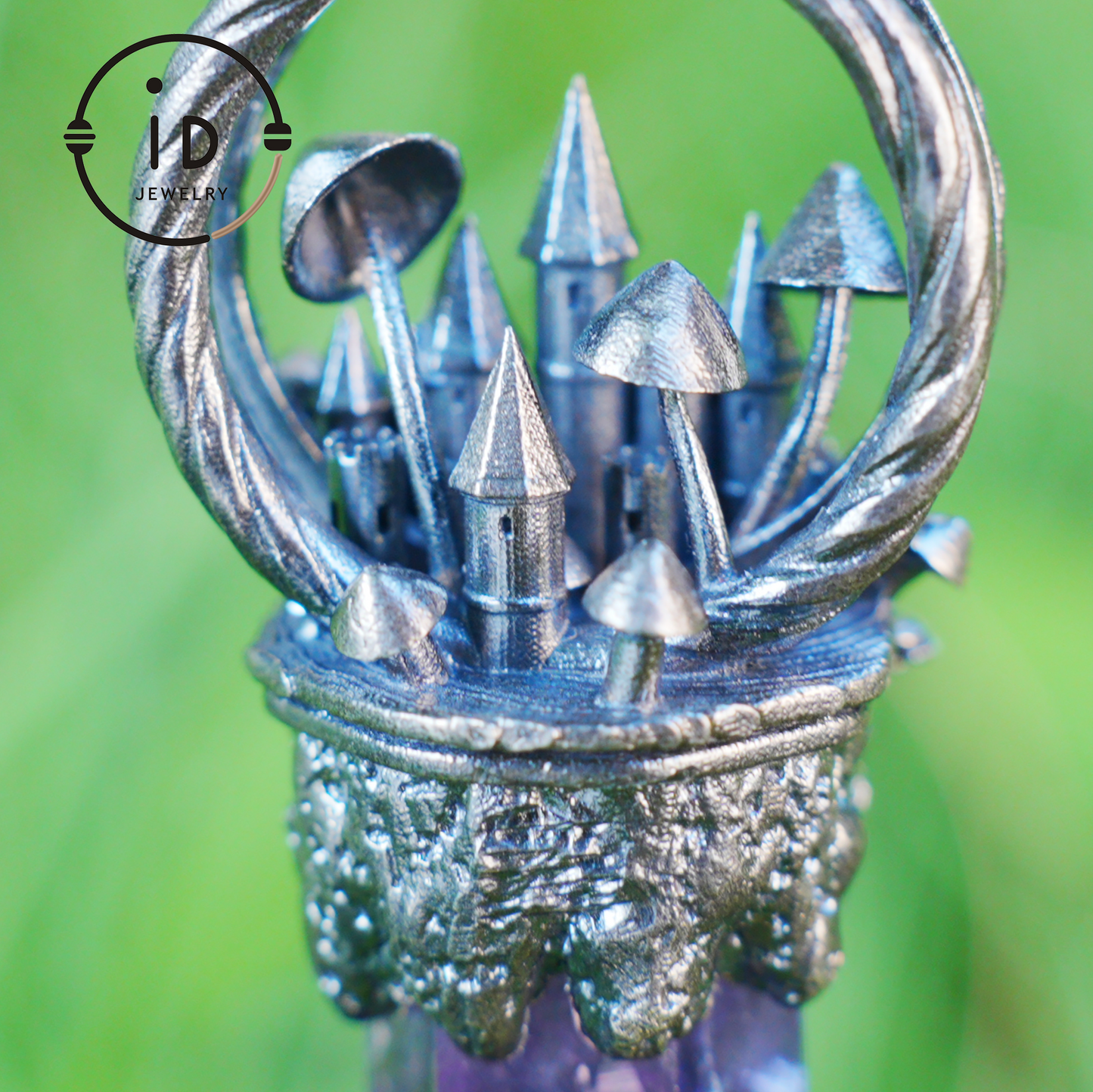 Handcrafted Castle Pendant, 925 Silver, Unique Fantasy Jewelry, Magic Castle Necklace, Perfect Fantasy Gift, Mystical Jewelry