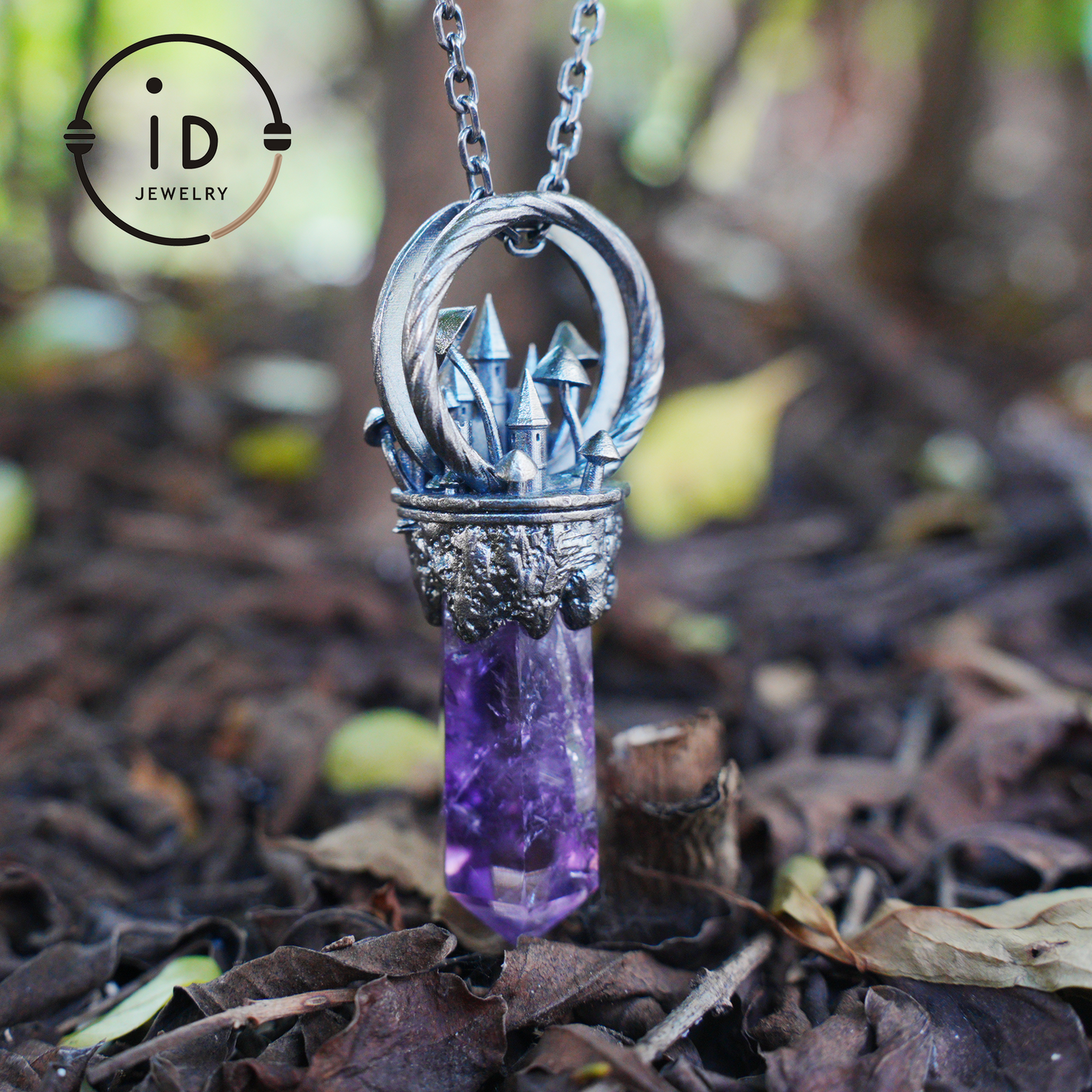 Handcrafted Castle Pendant, 925 Silver, Unique Fantasy Jewelry, Magic Castle Necklace, Perfect Fantasy Gift, Mystical Jewelry