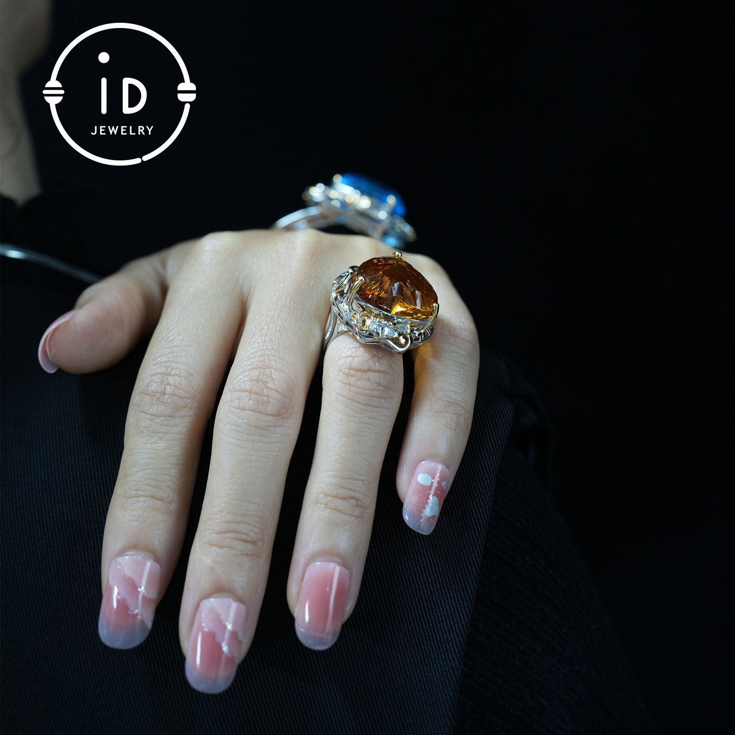 Heart-Shaped Yellow Citrine Ring| Vintage Statement Ring| Luxury Gemstone Jewelry| Engagement Ring| Handmade Gift for Her