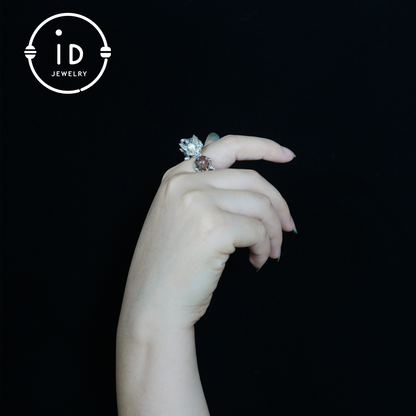 925 Silver Fox Ring, Handmade Animal Jewelry Gothic Vintage Style, Crystal Gift for Women Birthday Christmas