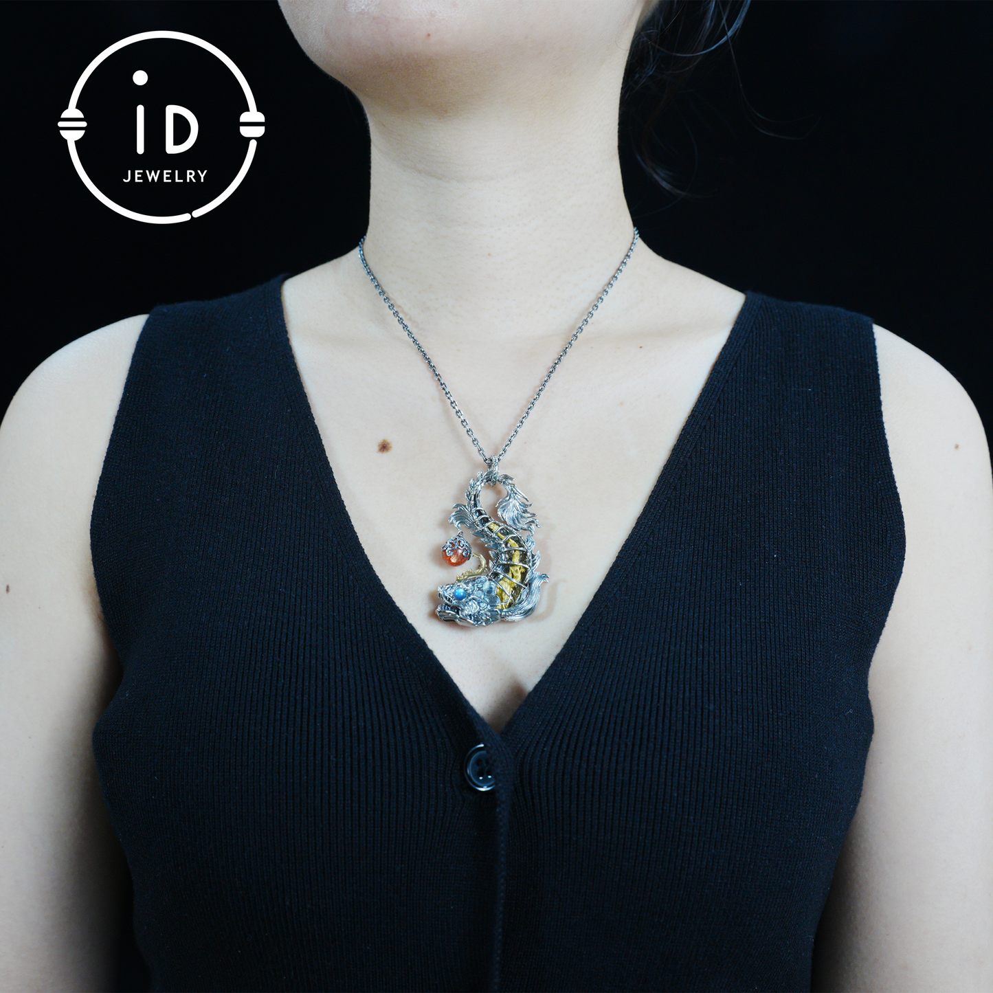 925 silver pendant with labradorite and sunstone,handcrafted talisman necklace,gift for men Christmas birthday