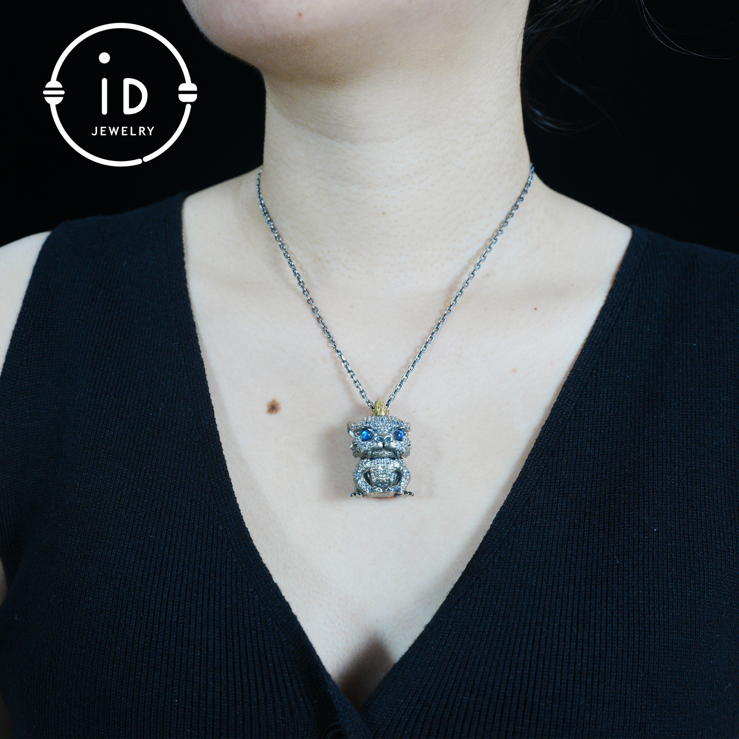 925 silver pendant with labradorite, handcrafted gothic vintage necklace, gift for men Christmas birthday