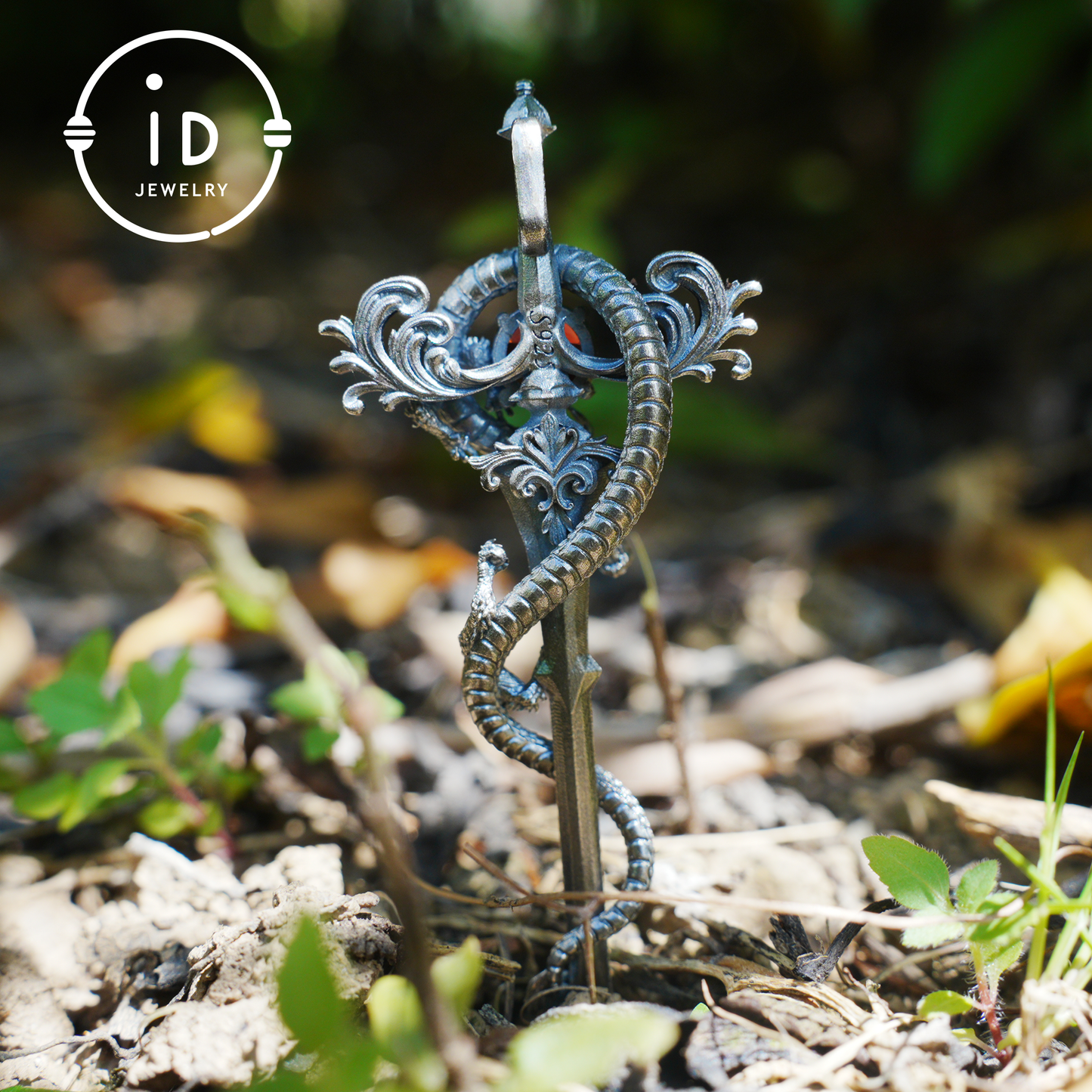 925 Silver Dragon Pendant Necklace｜Medieval Fantasy Jewelry｜Gothic Dragon Style｜Spiritual Power Symbol