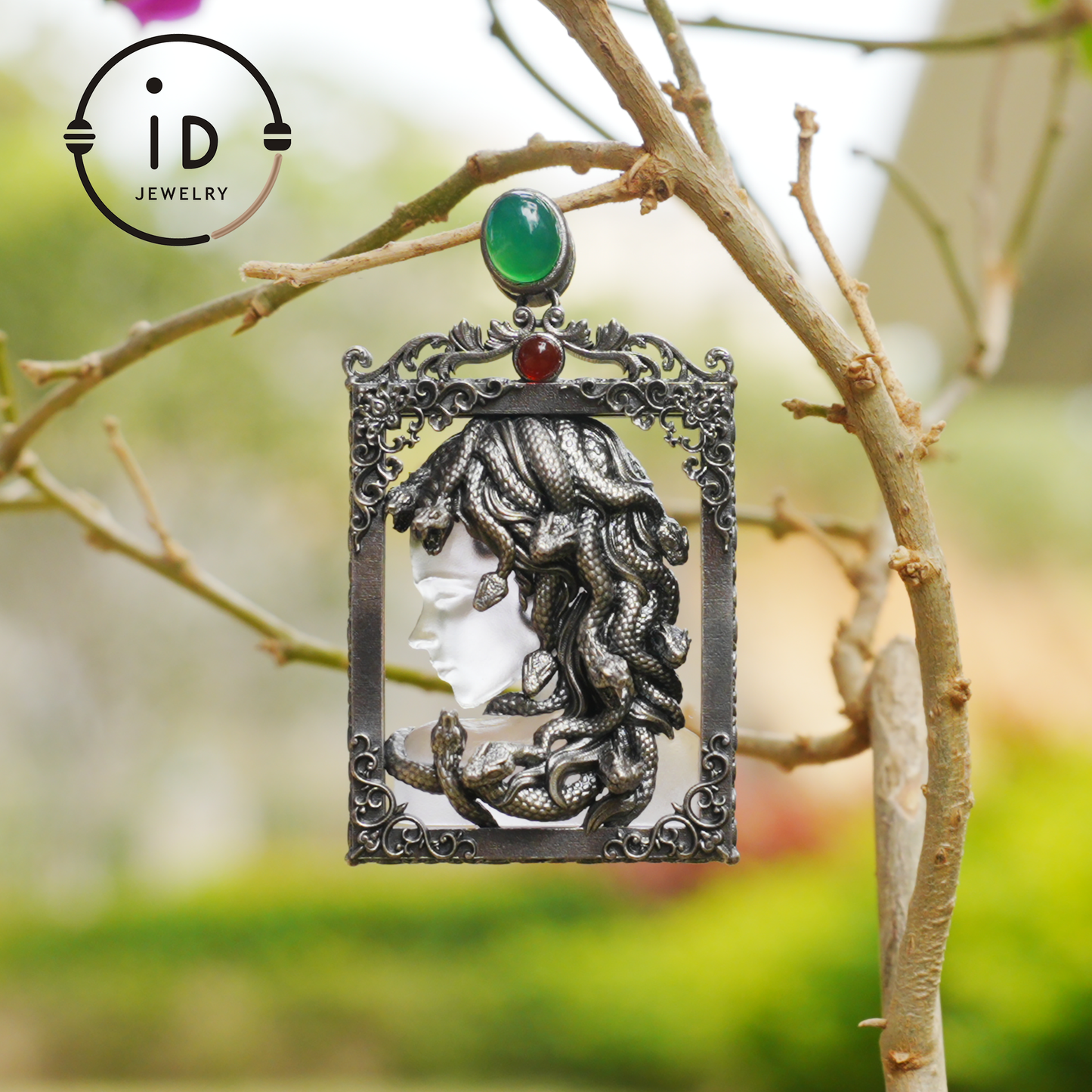 Medusa Snake Pendant Necklace for Women | Gothic Spiritual Protection Amulet Jewelry | Greek Mythology Wiccan Goddess Gift Idea