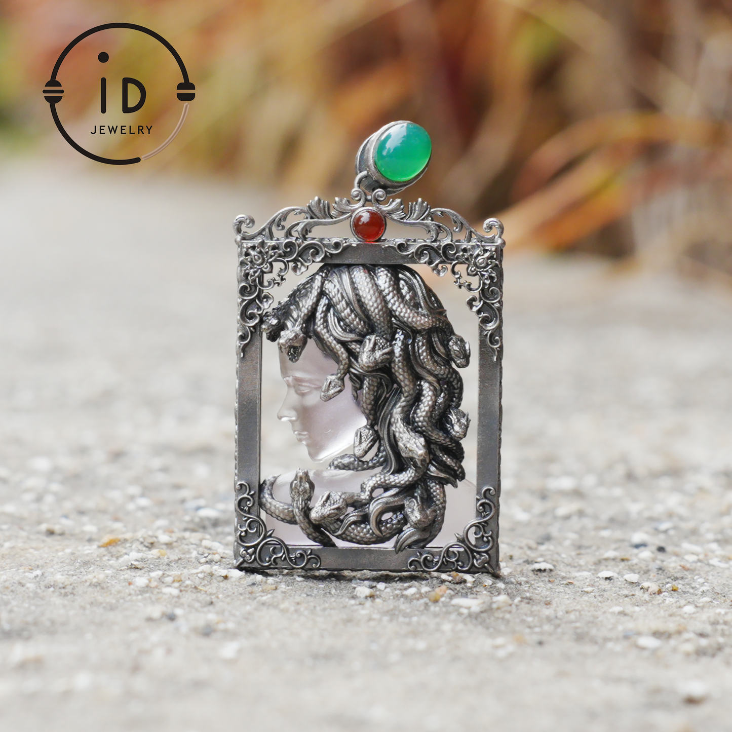 Medusa Snake Pendant Necklace for Women | Gothic Spiritual Protection Amulet Jewelry | Greek Mythology Wiccan Goddess Gift Idea