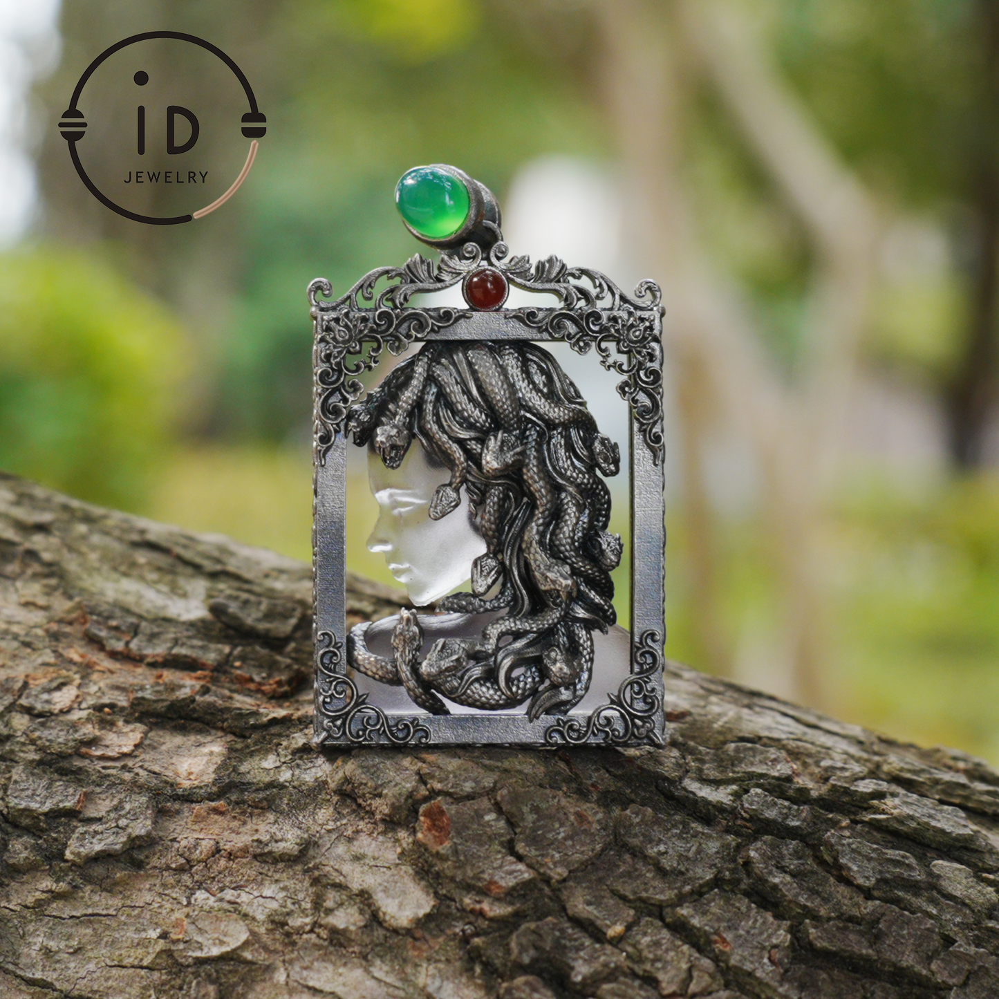 Medusa Snake Pendant Necklace for Women | Gothic Spiritual Protection Amulet Jewelry | Greek Mythology Wiccan Goddess Gift Idea