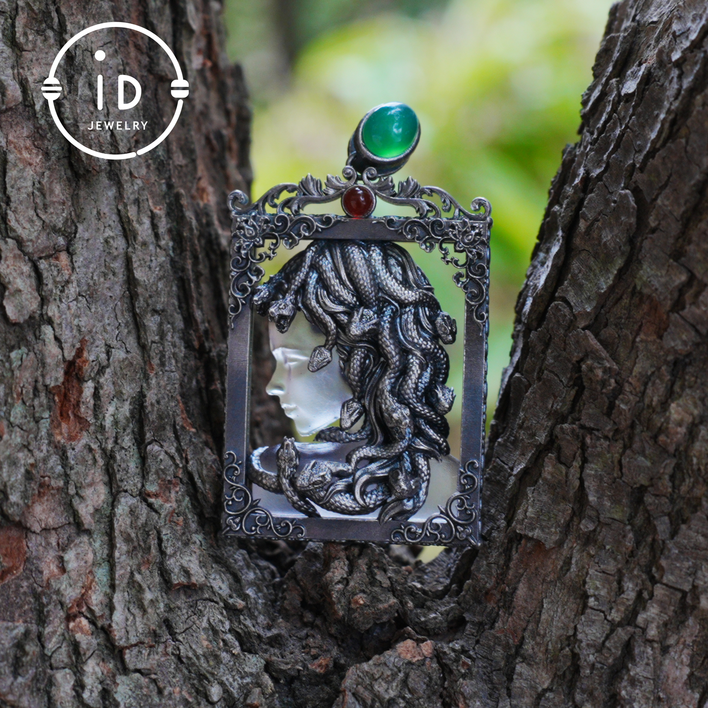 Medusa Snake Pendant Necklace for Women | Gothic Spiritual Protection Amulet Jewelry | Greek Mythology Wiccan Goddess Gift Idea