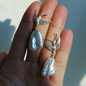 925 Silver Swallow Pearl Earrings | Handmade Bird Studs | Romantic Gift for Her | Symbol of Love & Promise