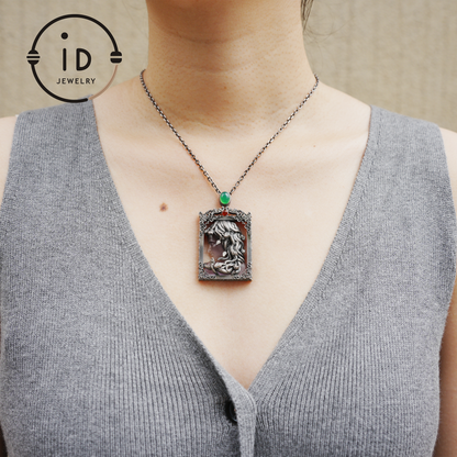 Medusa Snake Pendant Necklace for Women | Gothic Spiritual Protection Amulet Jewelry | Greek Mythology Wiccan Goddess Gift Idea