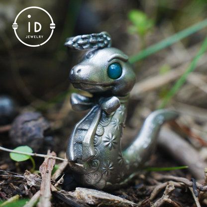 Snake Pendant, Handcrafted Emotional Guardian Amulet, Fantasy Totem Jewelry, Unique Gift for Sensitive Souls
