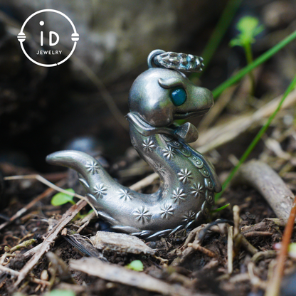 Snake Pendant, Handcrafted Emotional Guardian Amulet, Fantasy Totem Jewelry, Unique Gift for Sensitive Souls