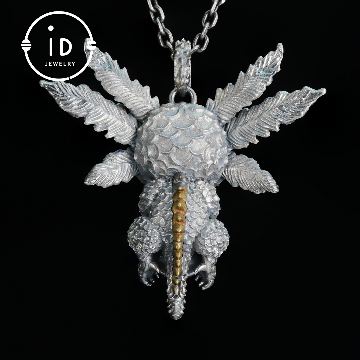 Dream Dragon Messenger Pendant "Eye of the Nightwatch" · Spirit Totem Guardian Jewelry · Handmade Mystic Silver Amulet