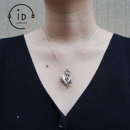 Handmade Angel Figurine Pendants | Gothic Sculpture with Wings | Clear Quartz | Mystical Guardian