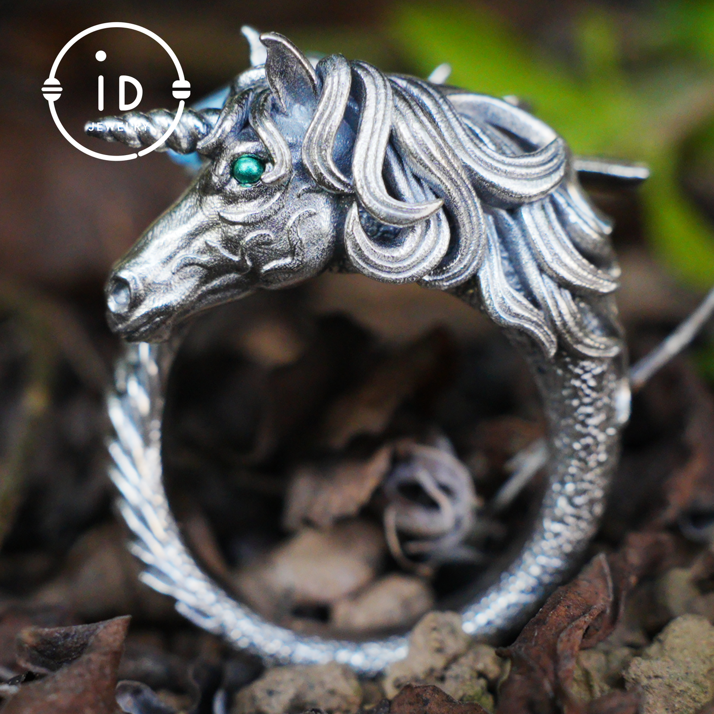 Hand-Carved Mystical Creature Ring | Magical Guardian of Inner Light | Dream Totem Fantasy Jewelry | Symbol of Imagination and Spirit