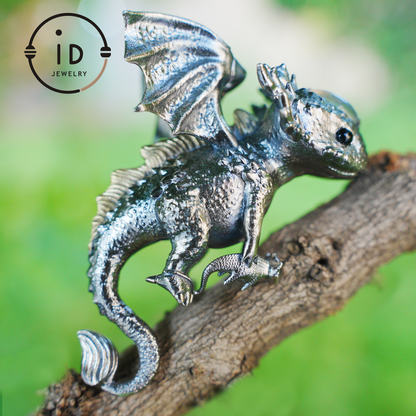 Mystic Little Dragon Guardian | Handcrafted Protective Pendant with Fantasy Flair | Symbolic Necklace for Someone Truly Special
