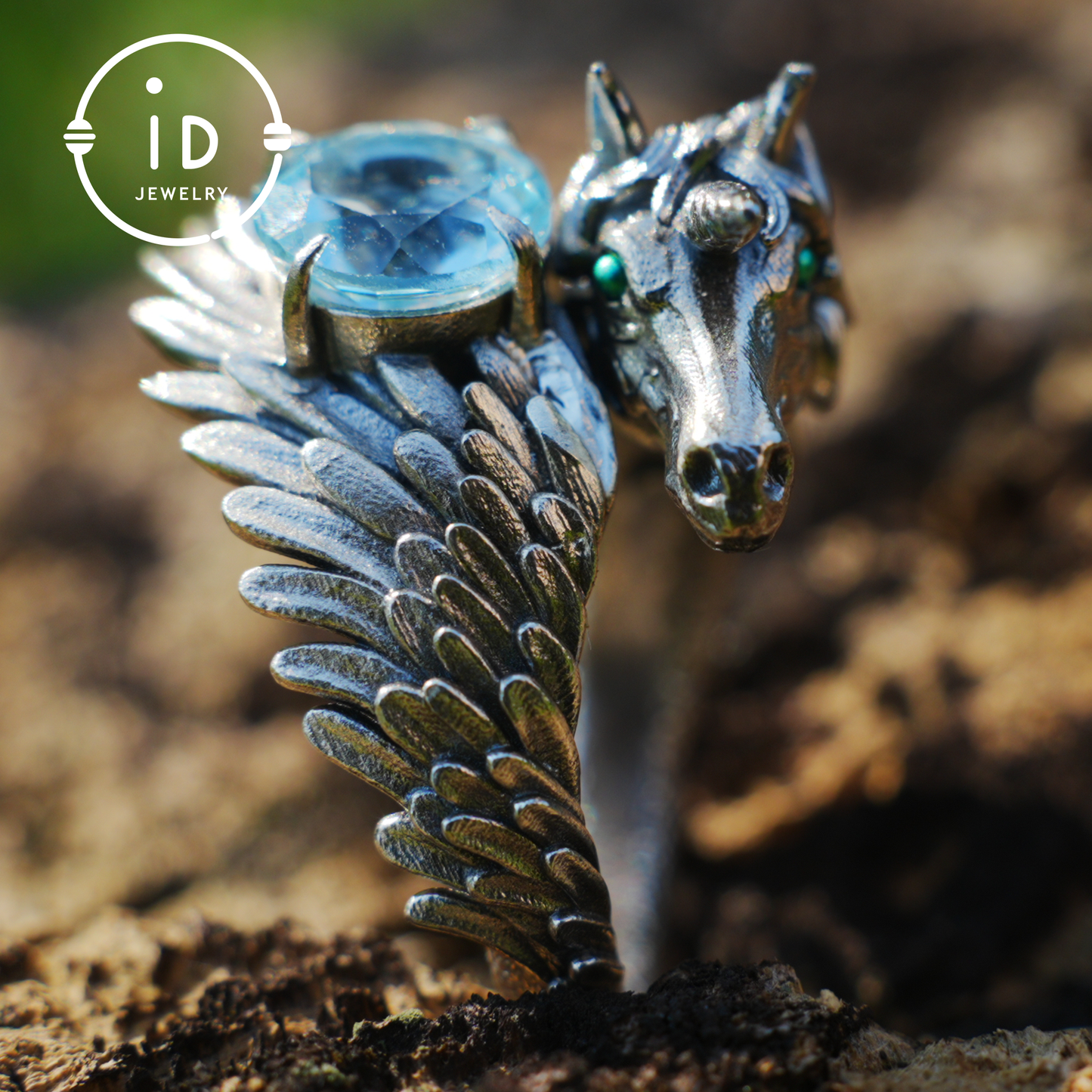 Hand-Carved Mystical Creature Ring | Magical Guardian of Inner Light | Dream Totem Fantasy Jewelry | Symbol of Imagination and Spirit