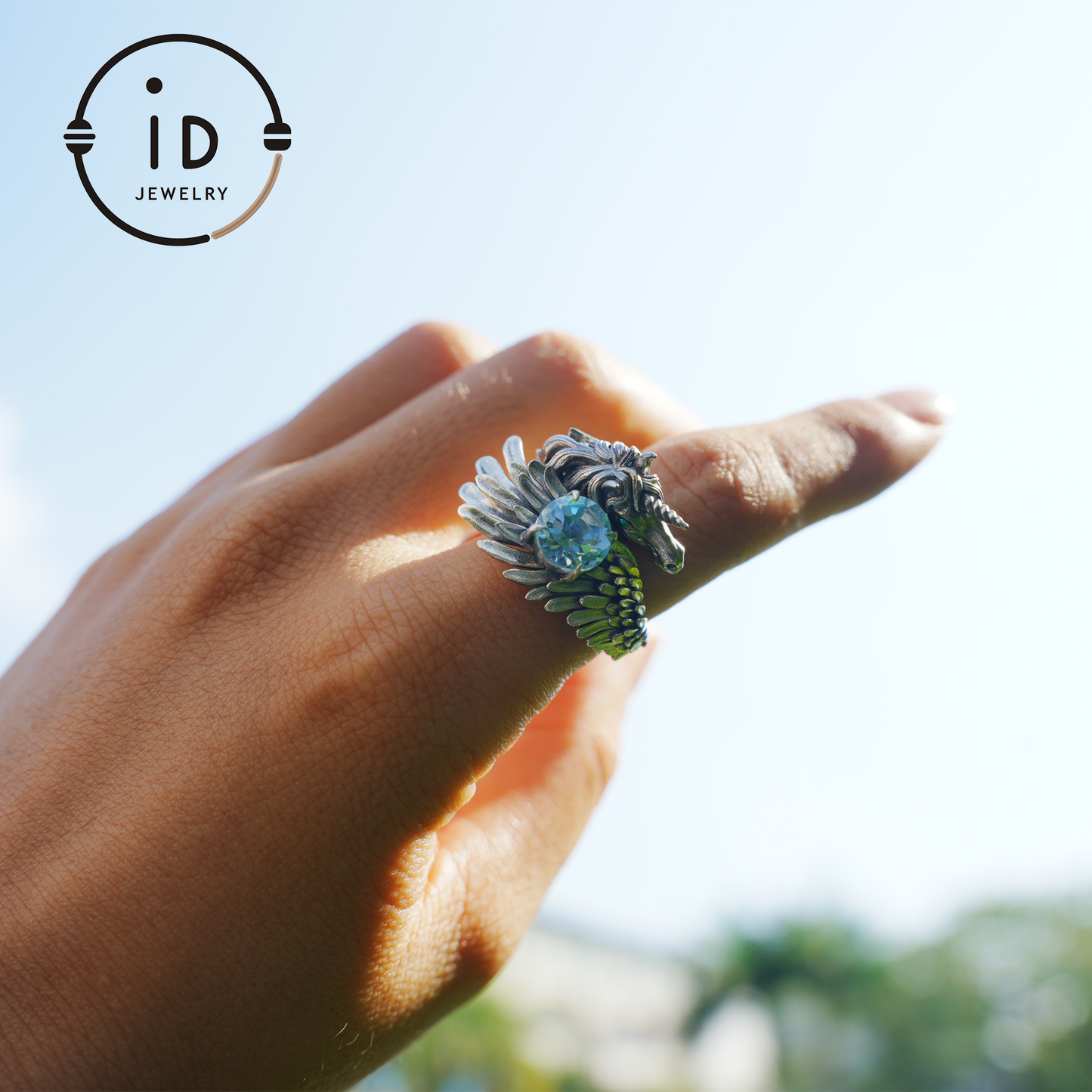 Hand-Carved Mystical Creature Ring | Magical Guardian of Inner Light | Dream Totem Fantasy Jewelry | Symbol of Imagination and Spirit