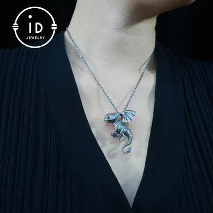 Mystic Little Dragon Guardian | Handcrafted Protective Pendant with Fantasy Flair | Symbolic Necklace for Someone Truly Special