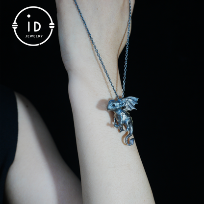 Mystic Little Dragon Guardian | Handcrafted Protective Pendant with Fantasy Flair | Symbolic Necklace for Someone Truly Special