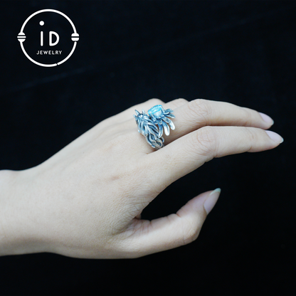 Hand-Carved Mystical Creature Ring | Magical Guardian of Inner Light | Dream Totem Fantasy Jewelry | Symbol of Imagination and Spirit