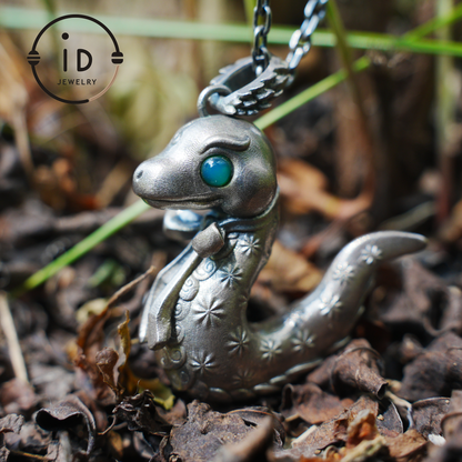 Snake Pendant, Handcrafted Emotional Guardian Amulet, Fantasy Totem Jewelry, Unique Gift for Sensitive Souls