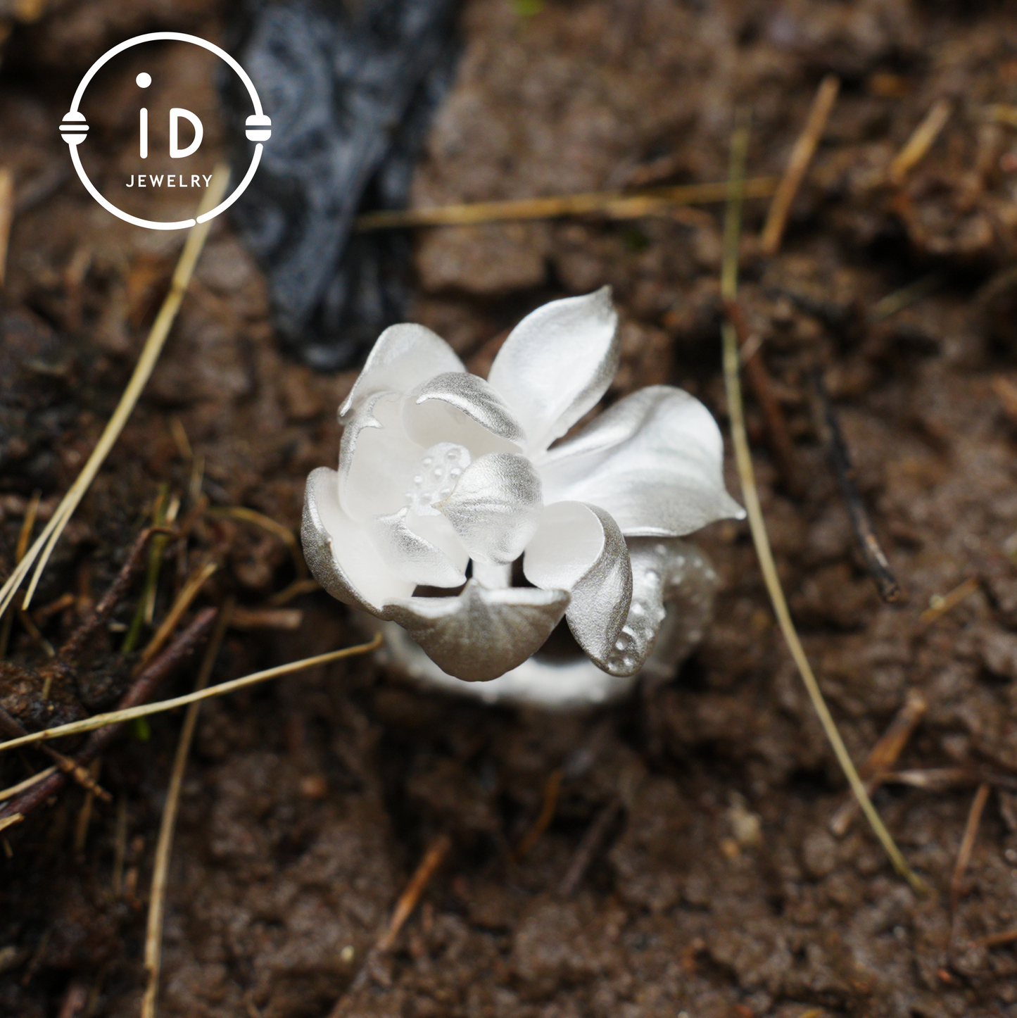 Lotus Ring in 925 Sterling Silver, Handmade Blossom Ring in Zen Style, Botanical Jewelry Gift for Her, Symbol of Inner Peace