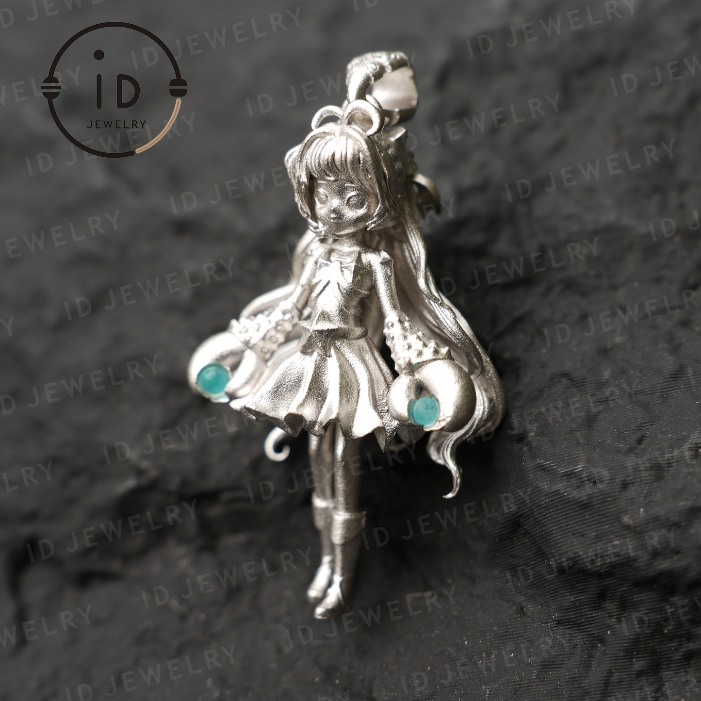 Cancer Zodiac Pendant with Amazonite, Handmade Star Sign Amulet Jewelry, Cute Horoscope Girl Charm for Astrology Lovers