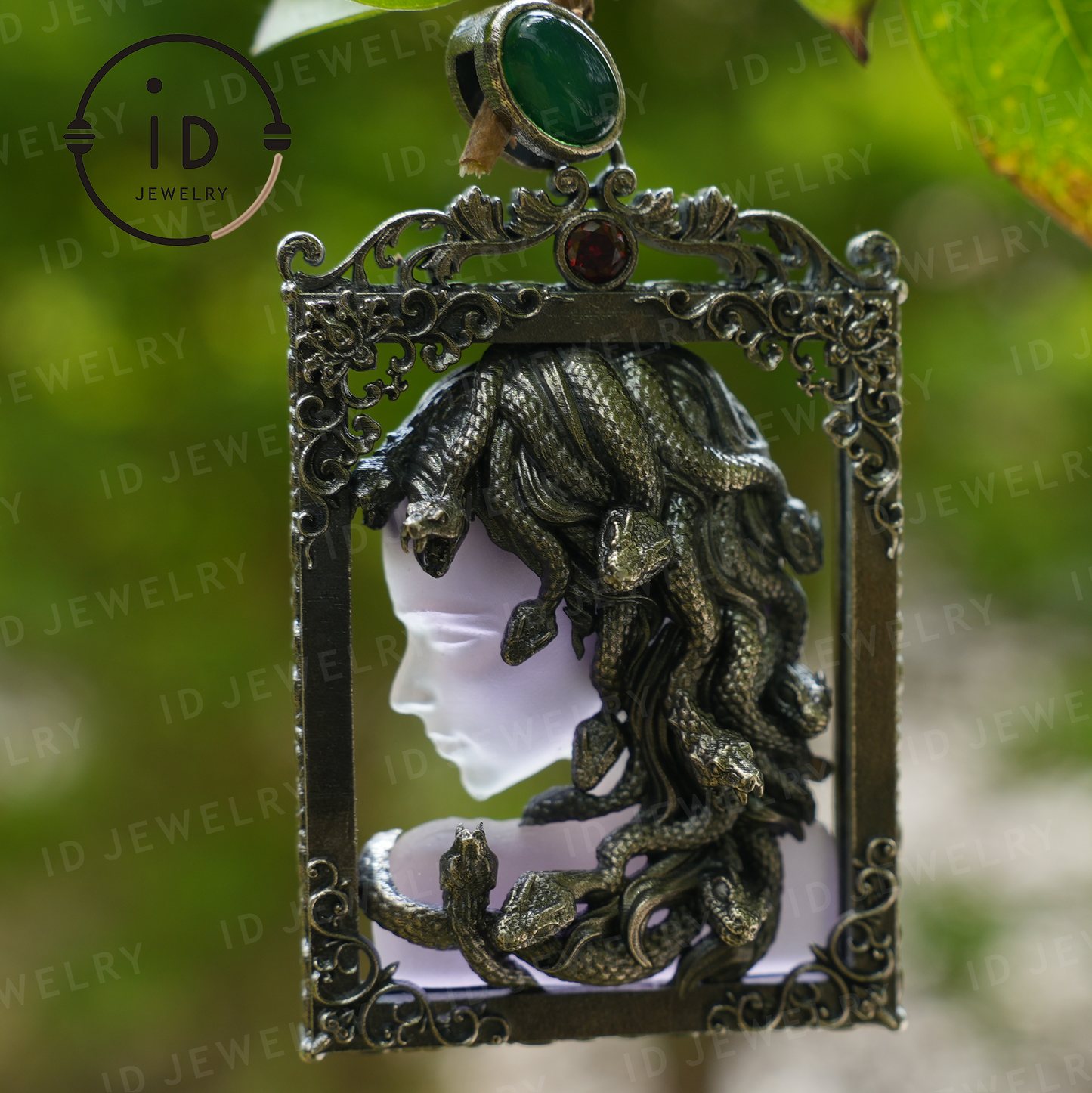 Medusa Snake Pendant Necklace for Women | Gothic Spiritual Protection Amulet Jewelry | Greek Mythology Wiccan Goddess Gift Idea