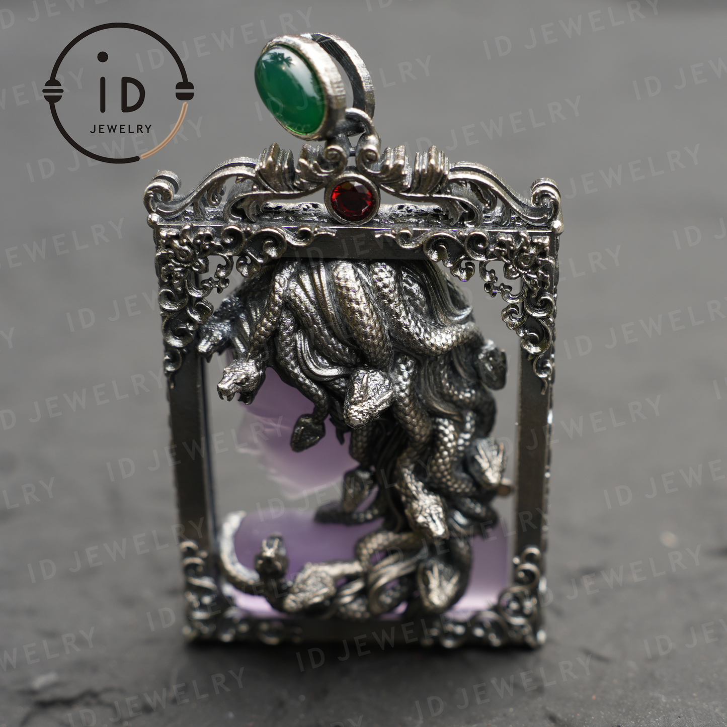 Medusa Snake Pendant Necklace for Women | Gothic Spiritual Protection Amulet Jewelry | Greek Mythology Wiccan Goddess Gift Idea